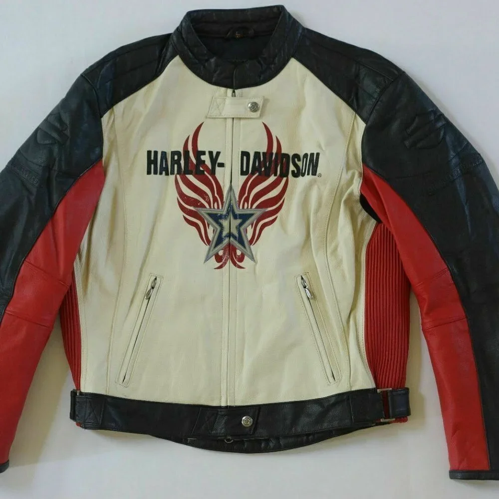 Women's Authentic Harley Davidson leather Jacket Color RAPID CITY Large NWT‌‌‌‌ - Picture 2 of 13